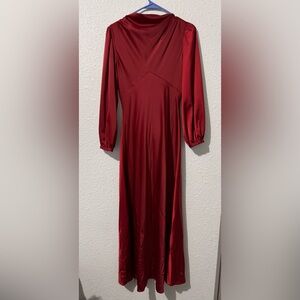 Red silk dainty Jewells dress worn twice